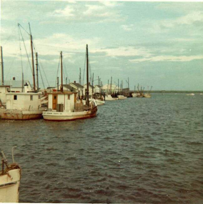 Buyboats Andy D & Capt Vernon at Saxis Va in 1964