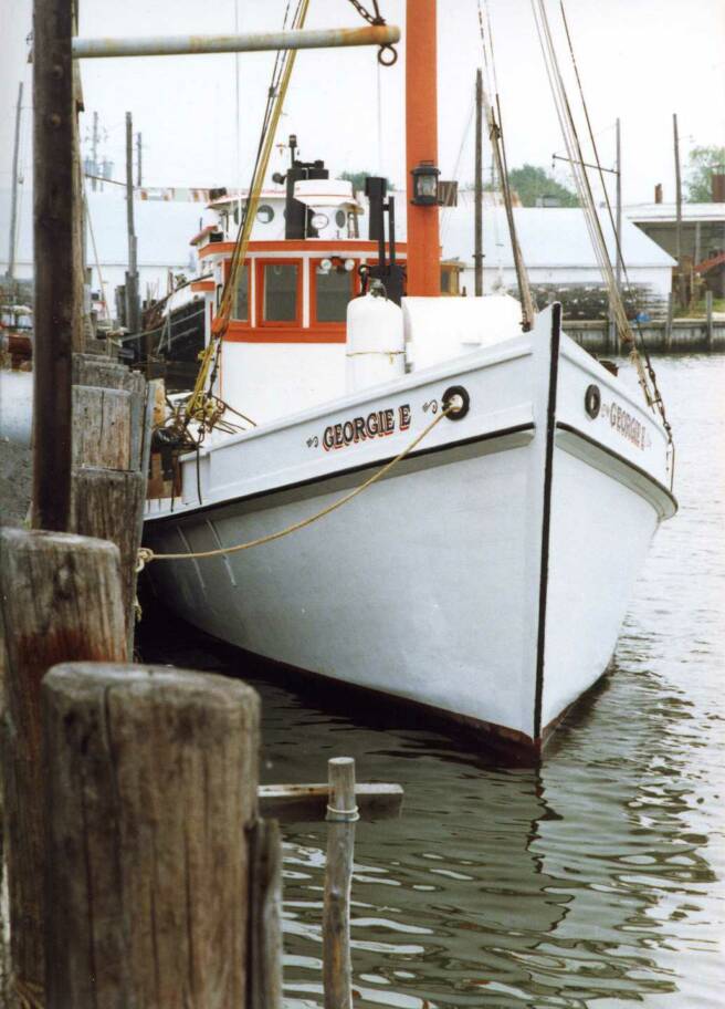 Oyster Buyboat Georgie E. at Saxis Island, VA