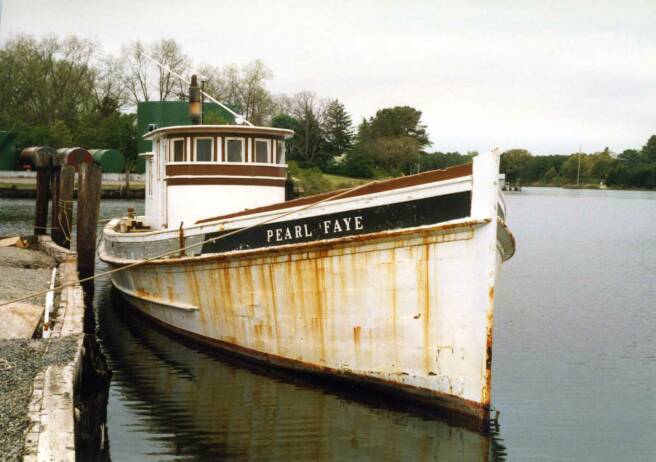 Oyster Buyboat Pearl Faye at Onancock, VA.