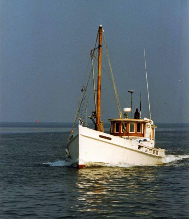 Buyboat Sterling at smith Island in July 1987