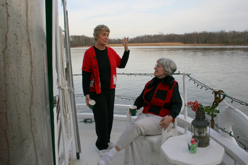 Aboard Oyster Buyboat