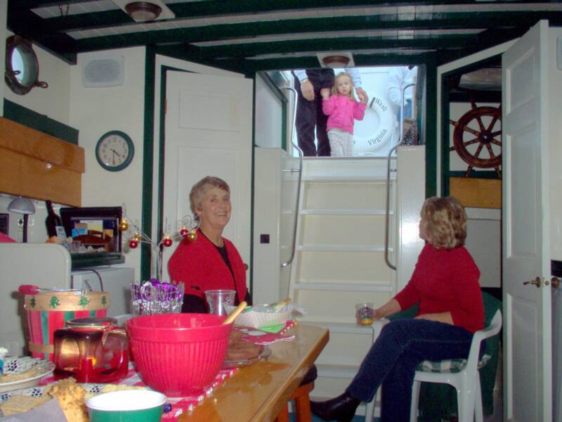 Aboard Oyster Buyboat