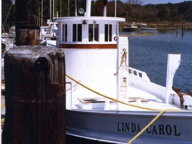 Oyster Buyboat Yamacraw, 1950's at Saxis Island, VA